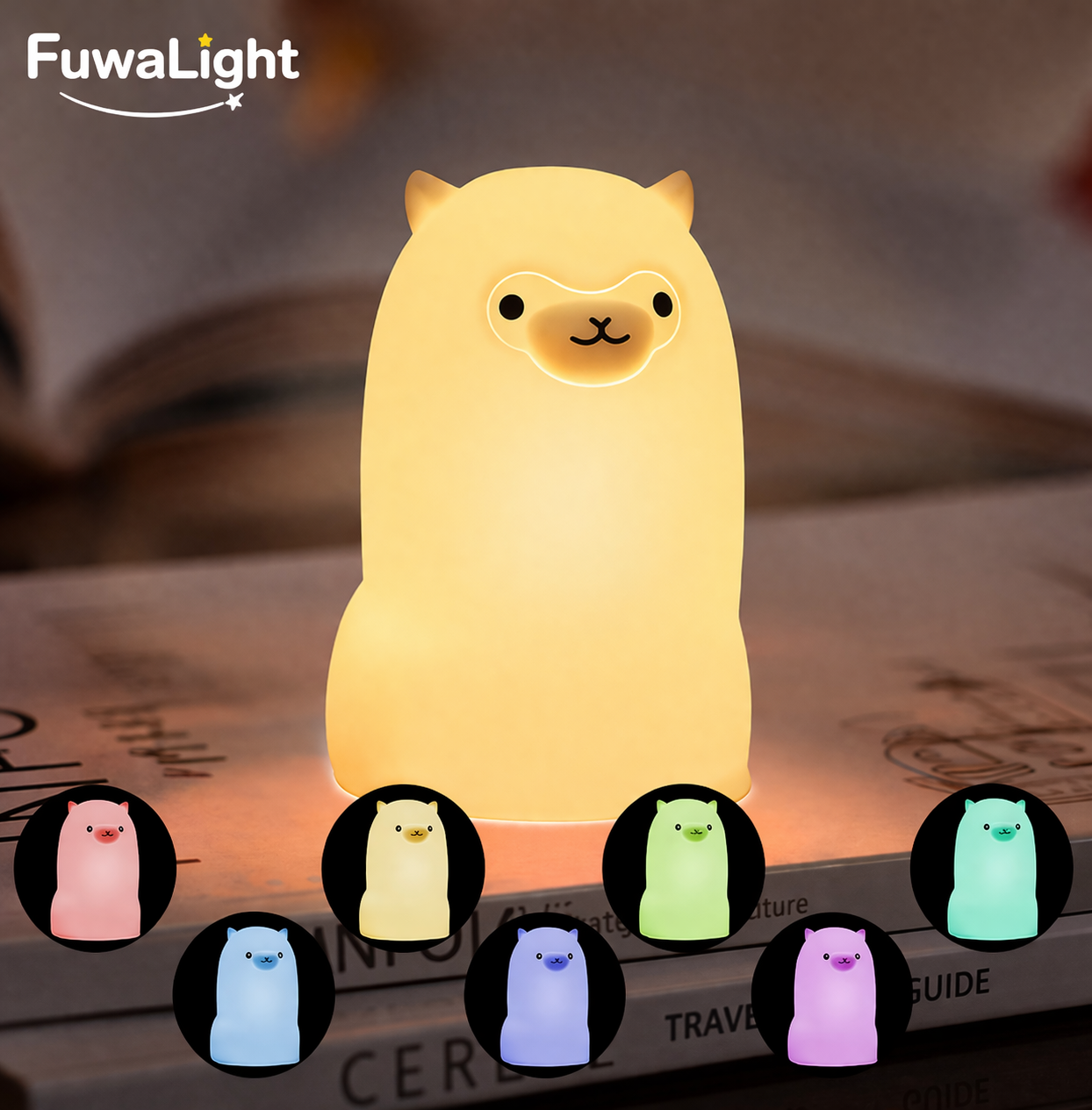 FuwaLight｜ぷにぷに恐竜ライト やさしく光る癒しナイトランプ