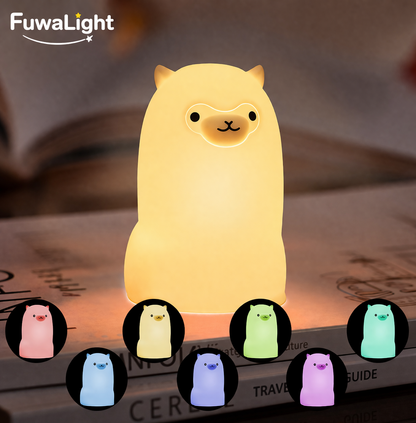 FuwaLight｜もこもこアルパカライト 癒しのふんわりナイトランプ