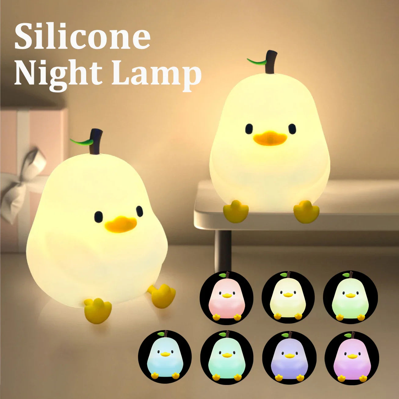 FuwaLight｜ぷにぷに恐竜ライト やさしく光る癒しナイトランプ